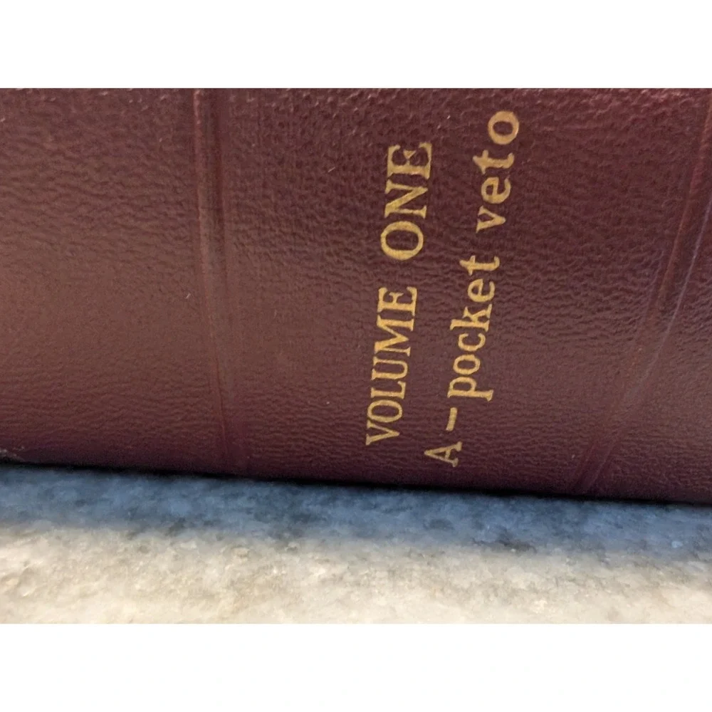 The New Century Dictionary Volume One 1953, Vintage Dictionary A-Pocket Veto